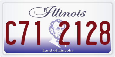 IL license plate C712128