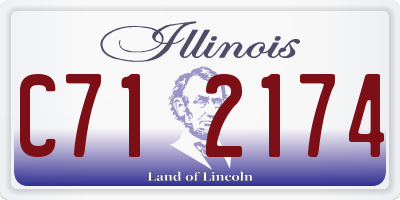IL license plate C712174