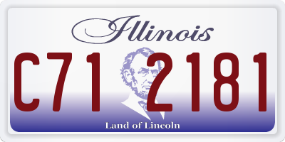 IL license plate C712181