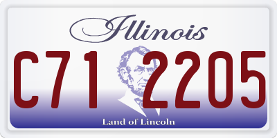 IL license plate C712205