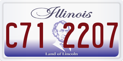 IL license plate C712207