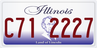 IL license plate C712227