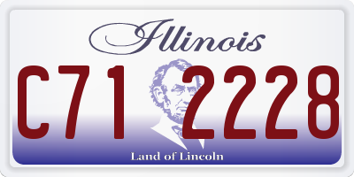 IL license plate C712228