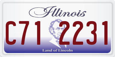 IL license plate C712231