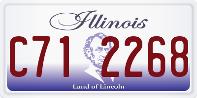 IL license plate C712268