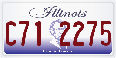 IL license plate C712275
