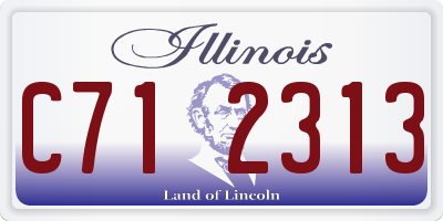 IL license plate C712313