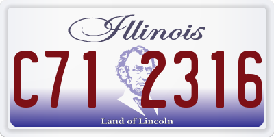 IL license plate C712316