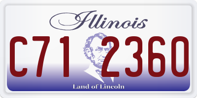 IL license plate C712360