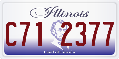 IL license plate C712377