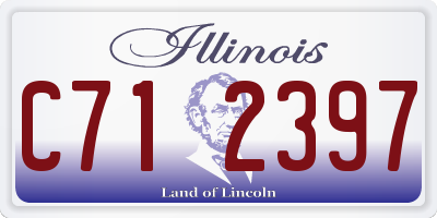 IL license plate C712397