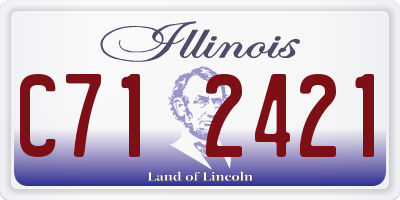 IL license plate C712421