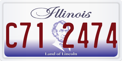IL license plate C712474