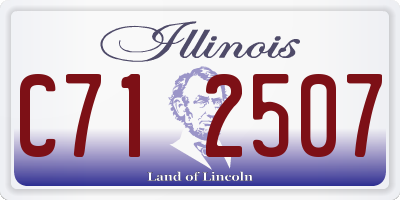 IL license plate C712507
