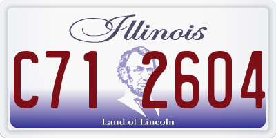 IL license plate C712604