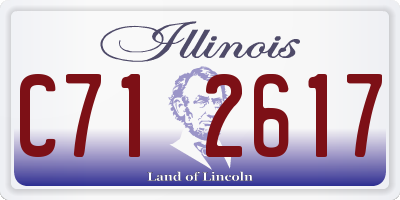 IL license plate C712617