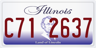 IL license plate C712637