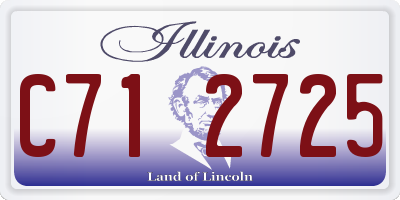 IL license plate C712725