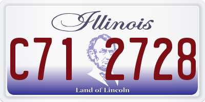 IL license plate C712728