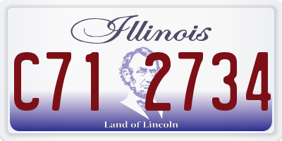 IL license plate C712734