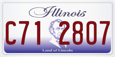 IL license plate C712807