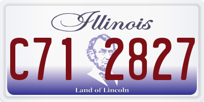 IL license plate C712827