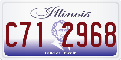 IL license plate C712968