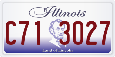 IL license plate C713027