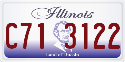IL license plate C713122