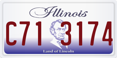 IL license plate C713174