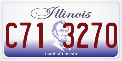 IL license plate C713270