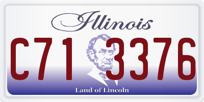 IL license plate C713376