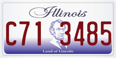 IL license plate C713485