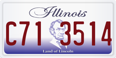 IL license plate C713514