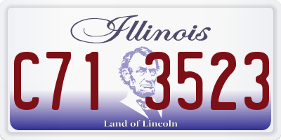 IL license plate C713523