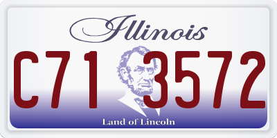 IL license plate C713572