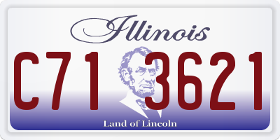 IL license plate C713621