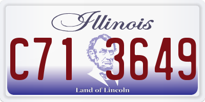 IL license plate C713649