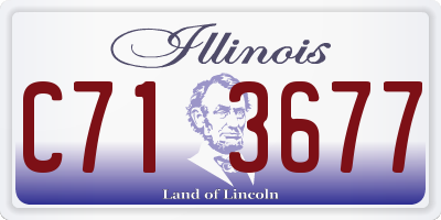 IL license plate C713677