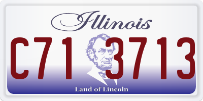 IL license plate C713713