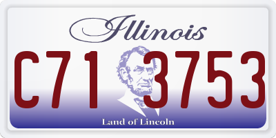 IL license plate C713753