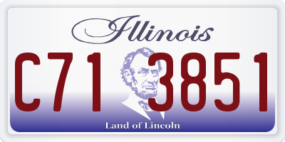IL license plate C713851