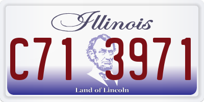 IL license plate C713971