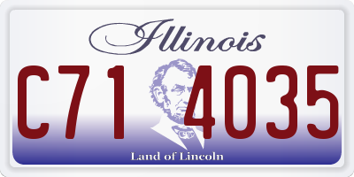 IL license plate C714035