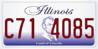 IL license plate C714085