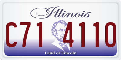IL license plate C714110