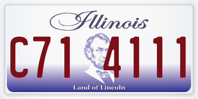 IL license plate C714111