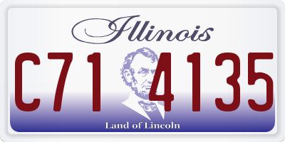 IL license plate C714135