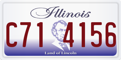 IL license plate C714156