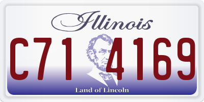 IL license plate C714169